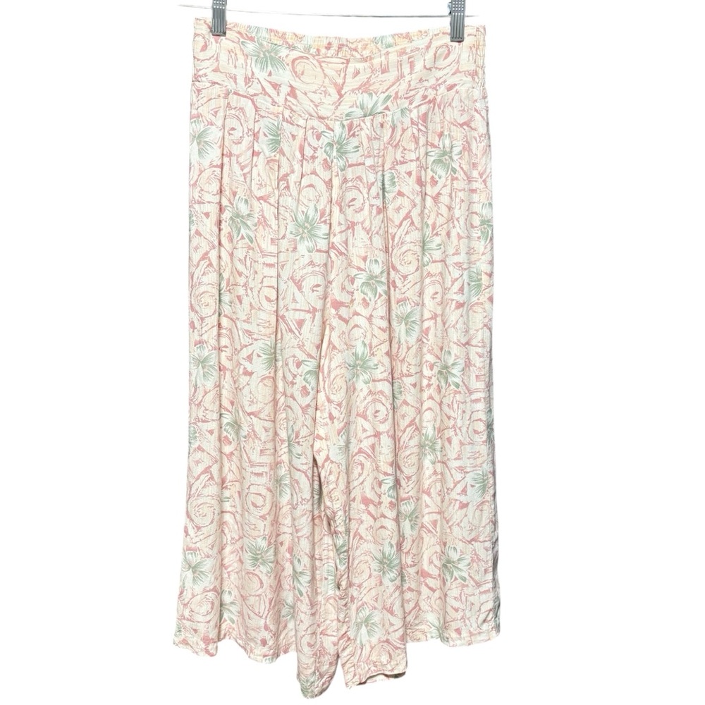 Vintage Melrose 80s Wide Leg Pull On Culottes, medium